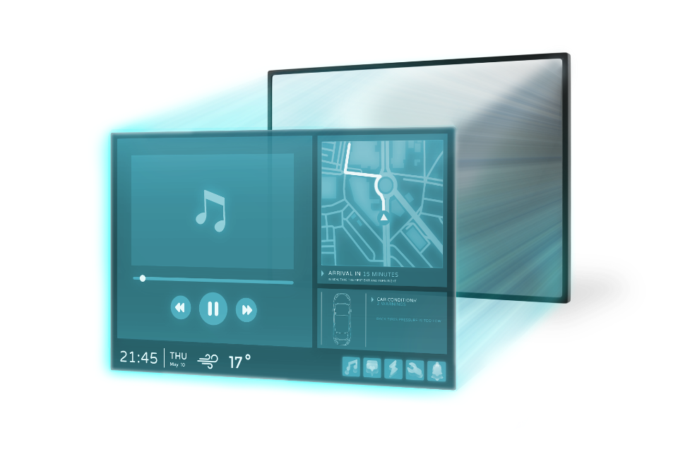 車用中控台背光模組
